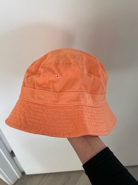 Chokolids Orange Bucket Hat Cotton Unisex Bright Summer Festival Hat